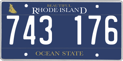RI license plate 743176