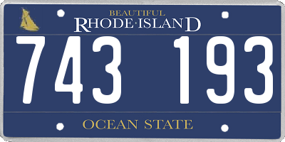 RI license plate 743193