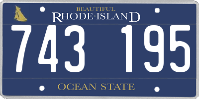 RI license plate 743195