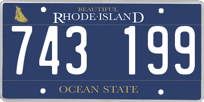 RI license plate 743199