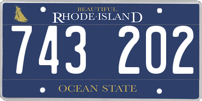 RI license plate 743202