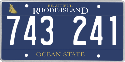 RI license plate 743241