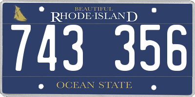 RI license plate 743356