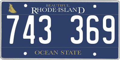 RI license plate 743369