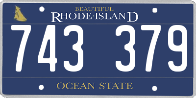 RI license plate 743379