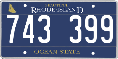 RI license plate 743399