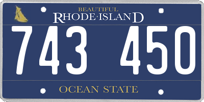 RI license plate 743450