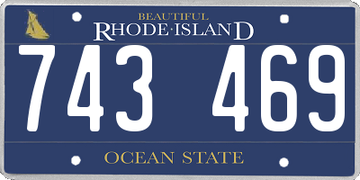 RI license plate 743469