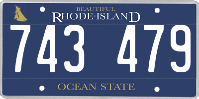 RI license plate 743479