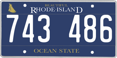 RI license plate 743486