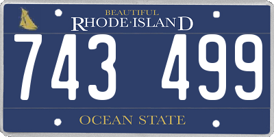RI license plate 743499