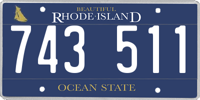 RI license plate 743511