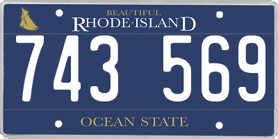 RI license plate 743569