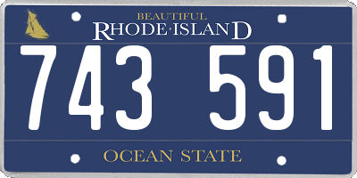 RI license plate 743591