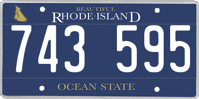 RI license plate 743595