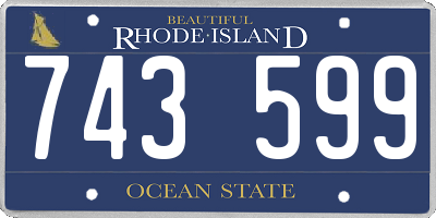 RI license plate 743599