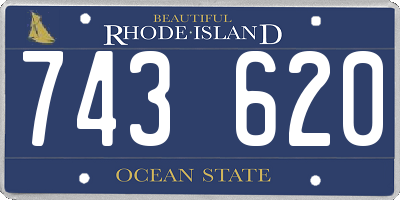 RI license plate 743620