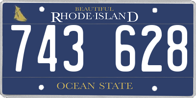 RI license plate 743628