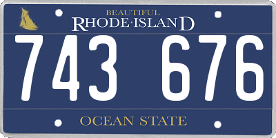 RI license plate 743676