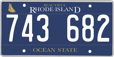 RI license plate 743682