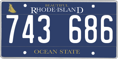 RI license plate 743686