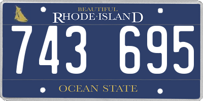 RI license plate 743695