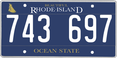 RI license plate 743697
