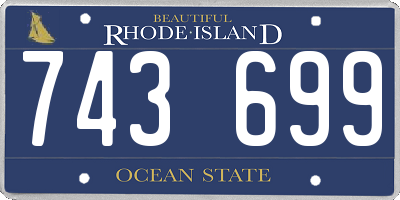 RI license plate 743699