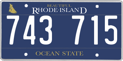 RI license plate 743715