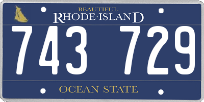 RI license plate 743729