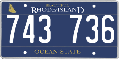 RI license plate 743736