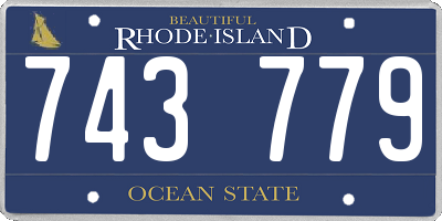 RI license plate 743779