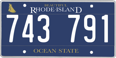 RI license plate 743791
