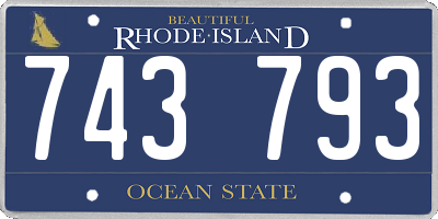 RI license plate 743793
