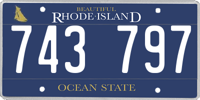 RI license plate 743797