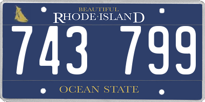 RI license plate 743799