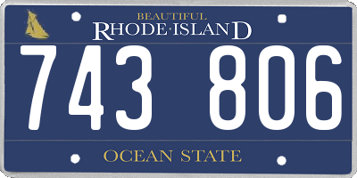 RI license plate 743806