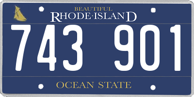 RI license plate 743901