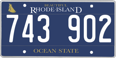 RI license plate 743902