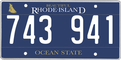 RI license plate 743941