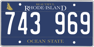 RI license plate 743969