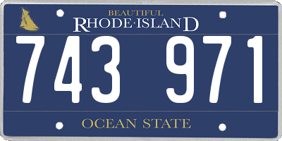 RI license plate 743971