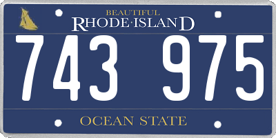 RI license plate 743975