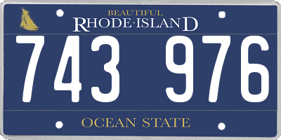 RI license plate 743976