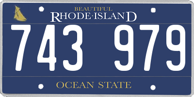RI license plate 743979