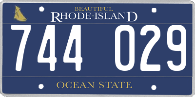 RI license plate 744029
