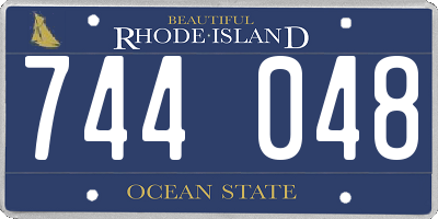 RI license plate 744048