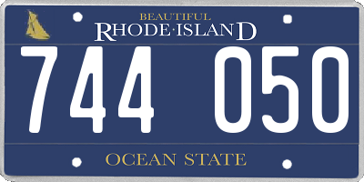 RI license plate 744050