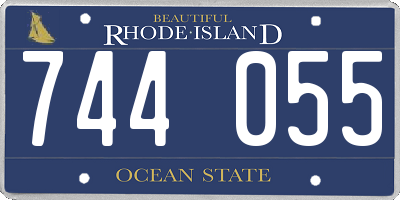 RI license plate 744055