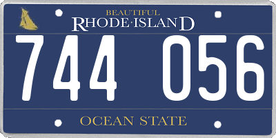 RI license plate 744056